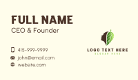 Head Leaf Nature Business Card