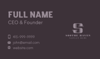 Professional Firm Letter S Business Card Image Preview