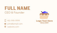 Blueberry Cake Dessert Business Card Design