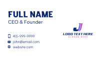 Generic Monogram Letter J Business Card