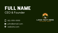Mountain River Sunset Business Card