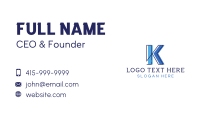 Creative Letter K Business Card