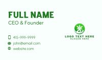 Marijuana Cannabis Hand Business Card