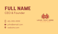 Shrimp Restaurant Location Business Card