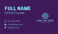 Music Store Headphones Business Card Design