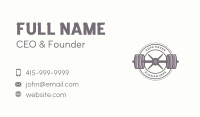 Barbell Workout Gym Business Card