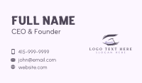 Eyelash Eyebrow Beauty Business Card Design