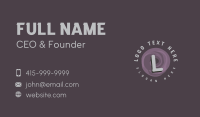 Mural Paint Lettermark Business Card