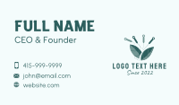 Organic Herb Acupuncture  Business Card Design
