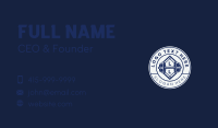 Barbell Weightlifting Gym Business Card Design