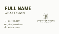 Simple Chair Furniture Business Card