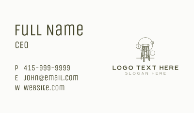 Simple Chair Furniture Business Card Image Preview