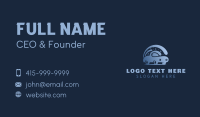 Blue Clean Car Wash Business Card Design