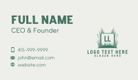 Grass Lawn Letter  Business Card