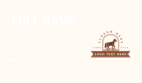 Riding Stallion Horse Business Card