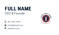 Barber Pole Hair Stylist Business Card