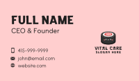 Sushi Roll Snack  Business Card Design