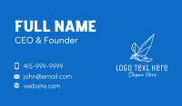 Geometric Bird Monoline Business Card