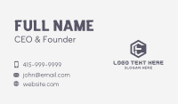Corporate Agency Letter E Business Card