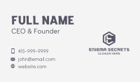 Corporate Agency Letter E Business Card Image Preview