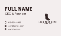 Rubber Boots Business Card example 2