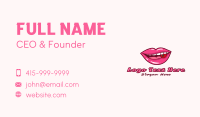 Tomato Woman Lips Business Card Design