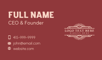 Classic Business Card example 1
