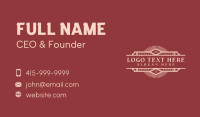 Vintage Classic Label Business Card Design