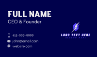 Electric Thunder Lightning Business Card Design