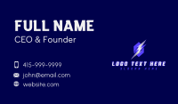 Electric Thunder Lightning Business Card