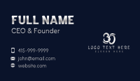 Milestone Anniversary Number 30 Business Card