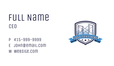 City Building Scaffolding Business Card Image Preview