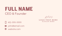 Floral Spring Spa Business Card