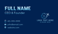 Logistics Courier Airplane Business Card