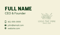 Minimalist Green Grass  Business Card