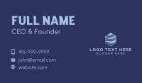 Hexagon Wave Startup Business Card