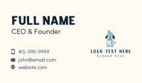 Winter Dog Clothing Business Card Design