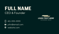 Generic Shape Wordmark Business Card