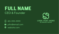 Organic Green Letter S Business Card