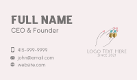 Jewelry Earring Hand Business Card
