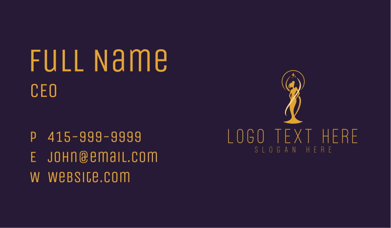 Sophistication Business Card example 2