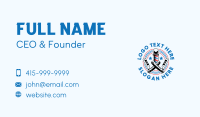 Barbershop Razor Pole Business Card