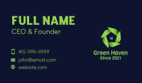 Green Leaf House  Business Card Image Preview