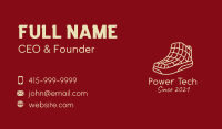 Minimalist Grid Sneakers  Business Card