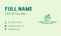 Green Parrot Mascot  Business Card