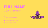 Mage King Gaming Character Business Card