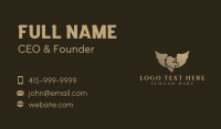 Golden Lion Wings Business Card Design