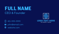 Fingerprint Security Scan Business Card