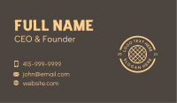 Waffle Snack Food Business Card