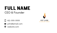 Flaming Fire Rooster  Business Card